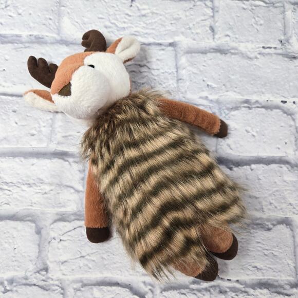 Aurora Fancifur Brown Tan Deer Antlers Long Two Tone Luxurious Faux Fur 2020 - Picture 2 of 12